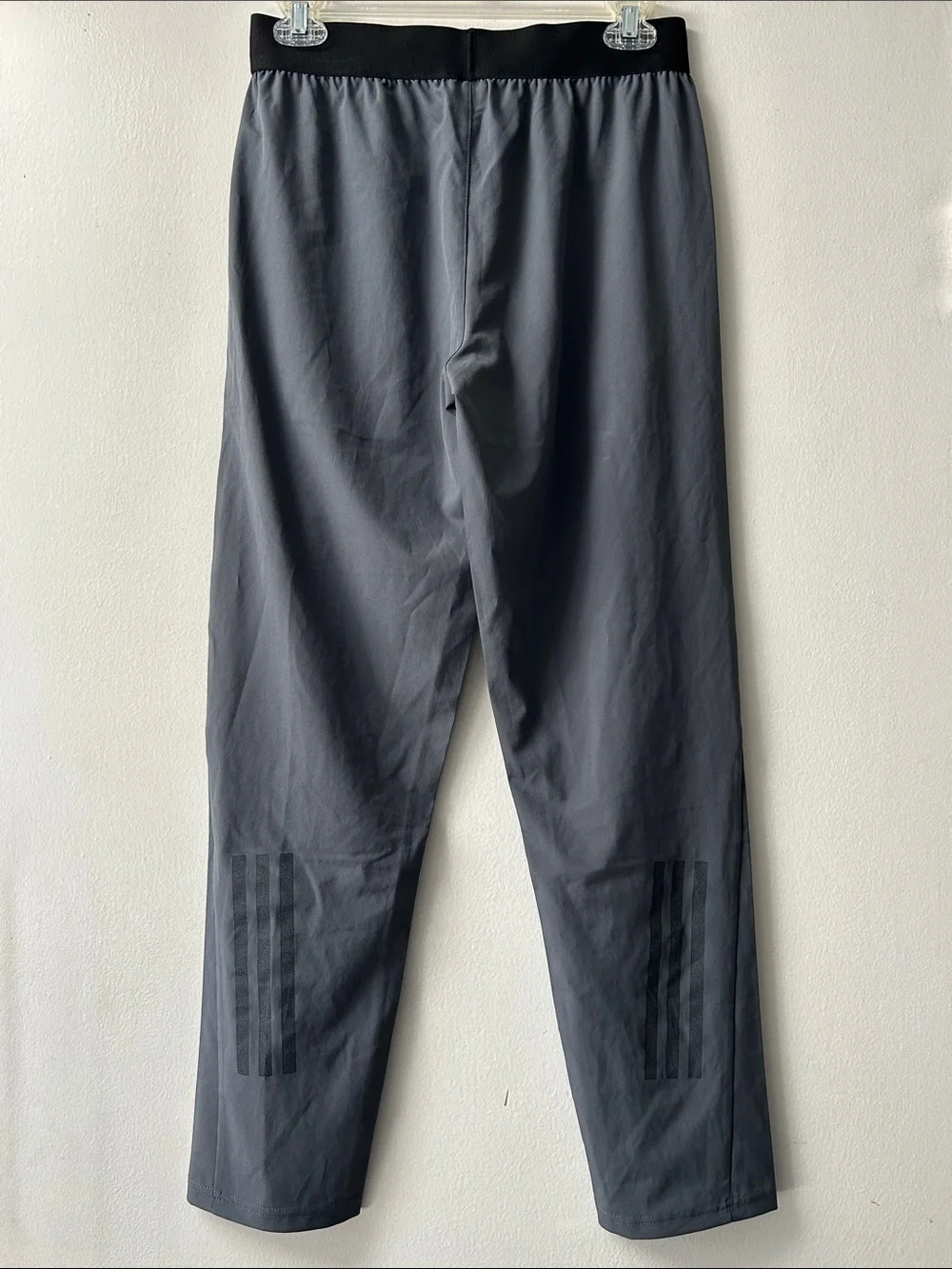 adidas Gray Track Pants with Black Waistband